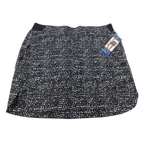 Cypress Club Women's Size Large Skort Slimming Black Design Built-In Shorts